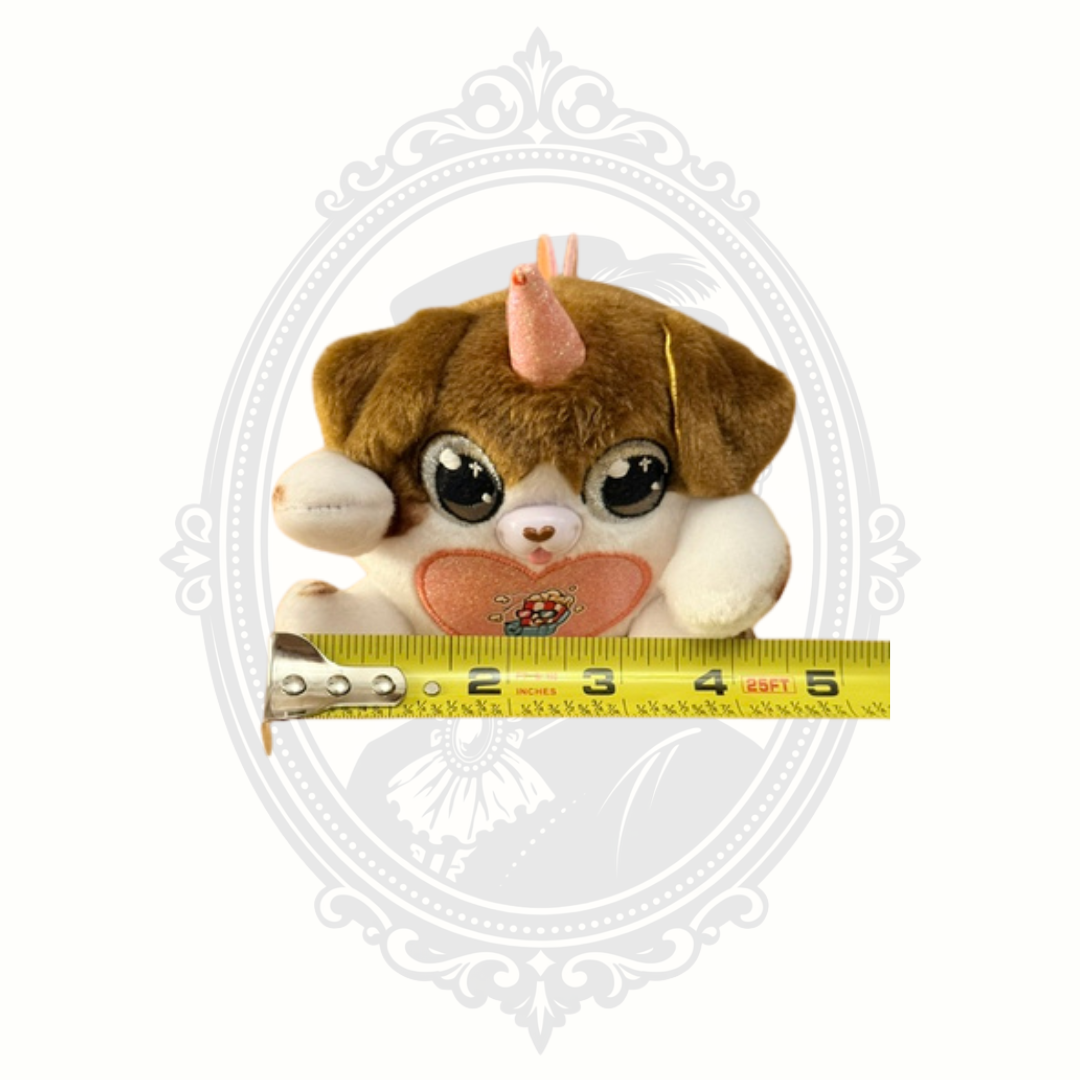 ZURU Pets Alive Snackles Puppy Unicorn Plush 4" Popcorn Heart Collectible