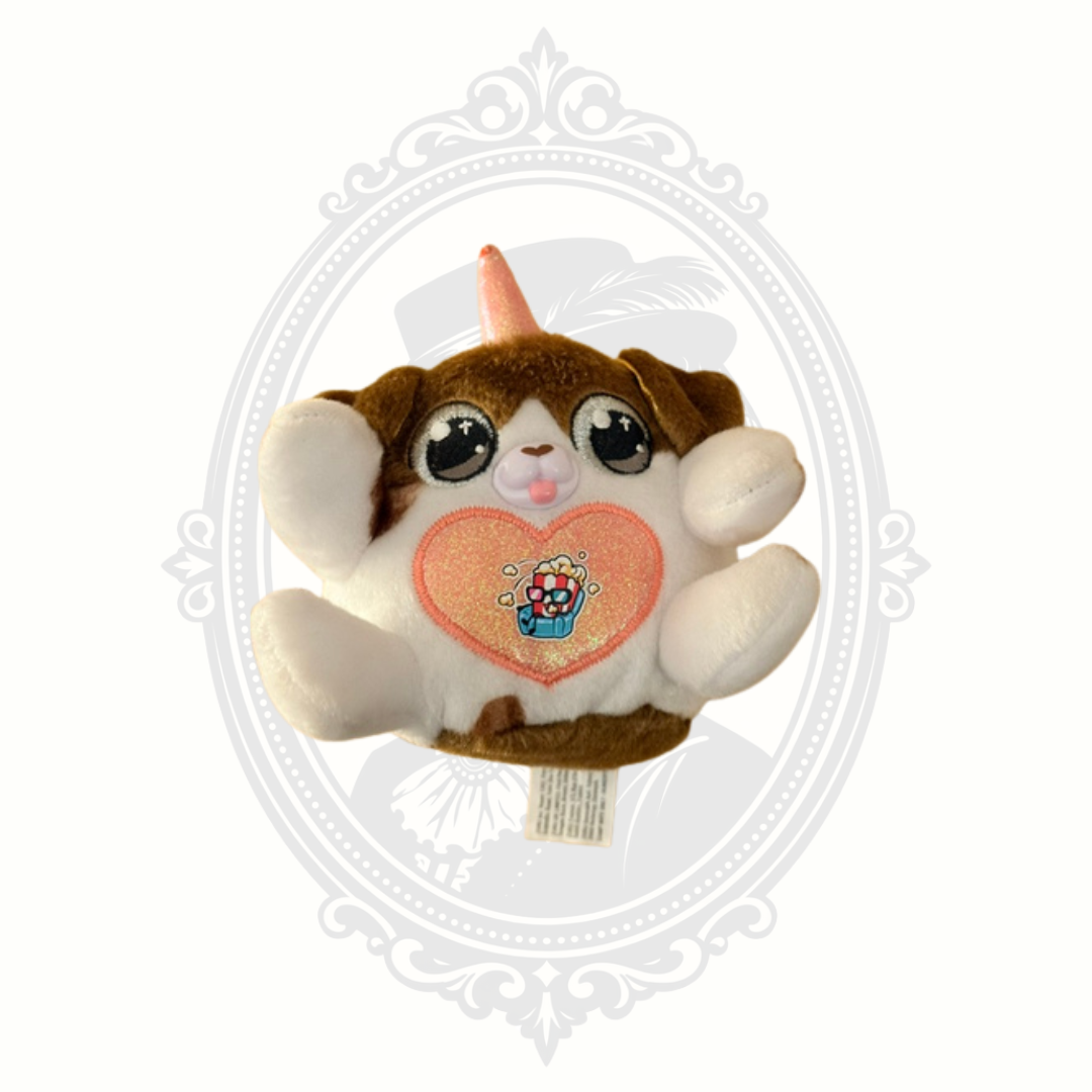 ZURU Pets Alive Snackles Puppy Unicorn Plush 4" Popcorn Heart Collectible
