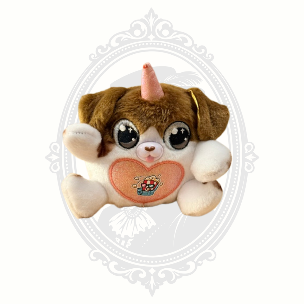 ZURU Pets Alive Snackles Puppy Unicorn Plush 4" Popcorn Heart Collectible