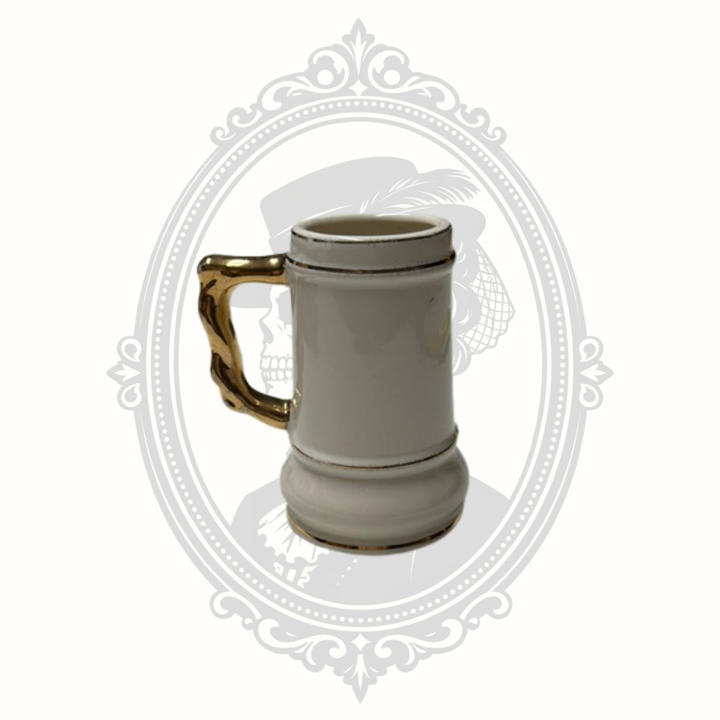 Vintage Style Ceramic Mini Stein Mug with 1908 Ford Model T Automobile Graphic