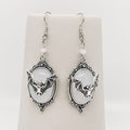 Gothic Bat Pendant Earrings - GT