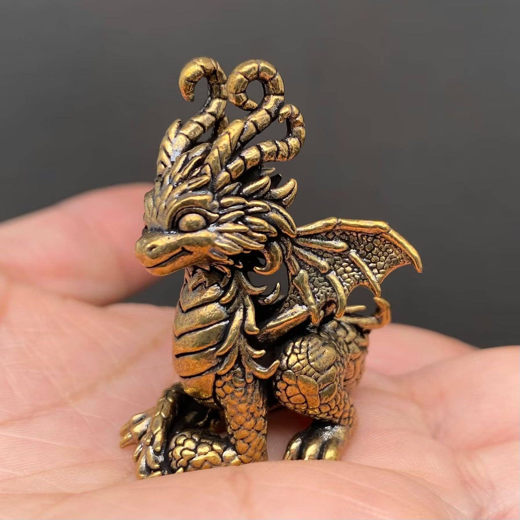 Brass Magic Dragon Crafts Decoration Desktop Ornaments
