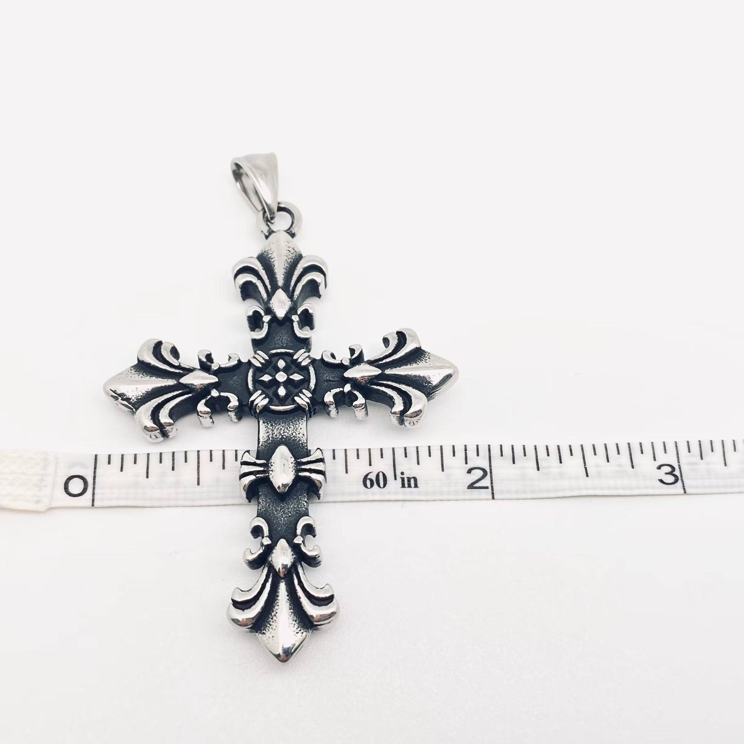Stainless Steel Crocore Cross Charm  Necklace - MJ/MNP