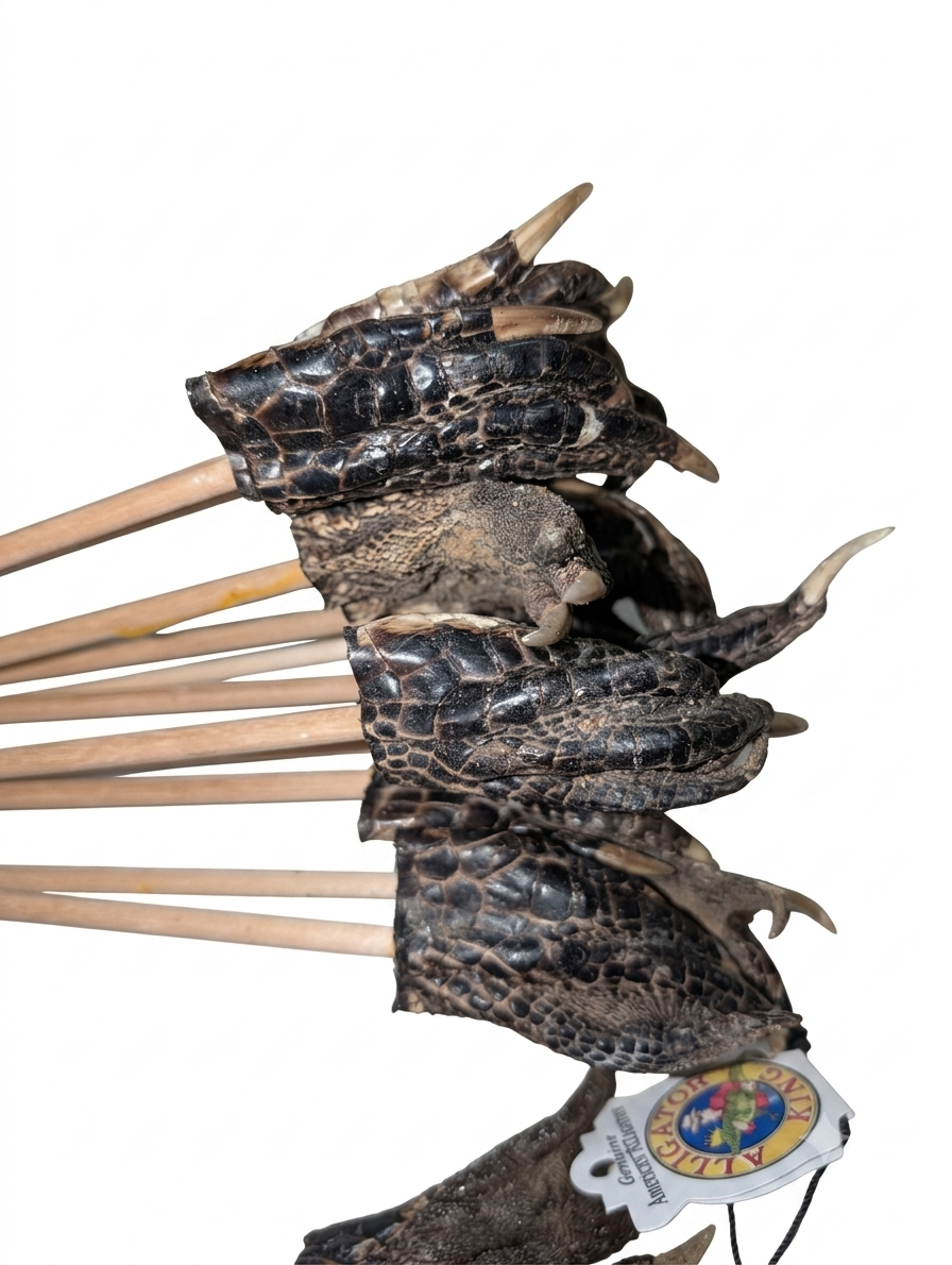 Genuine Louisiana Alligator Foot Backscratcher – Handcrafted Bayou Oddity