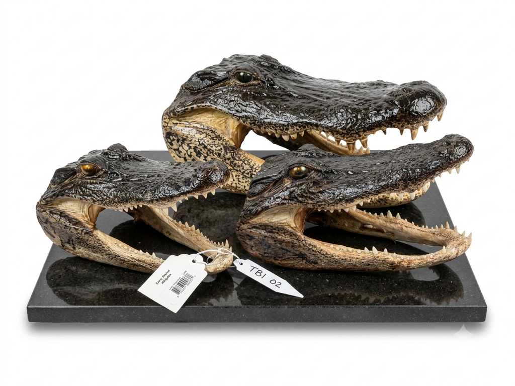 Genuine Louisiana Alligator Head – Natural Taxidermy Specimen