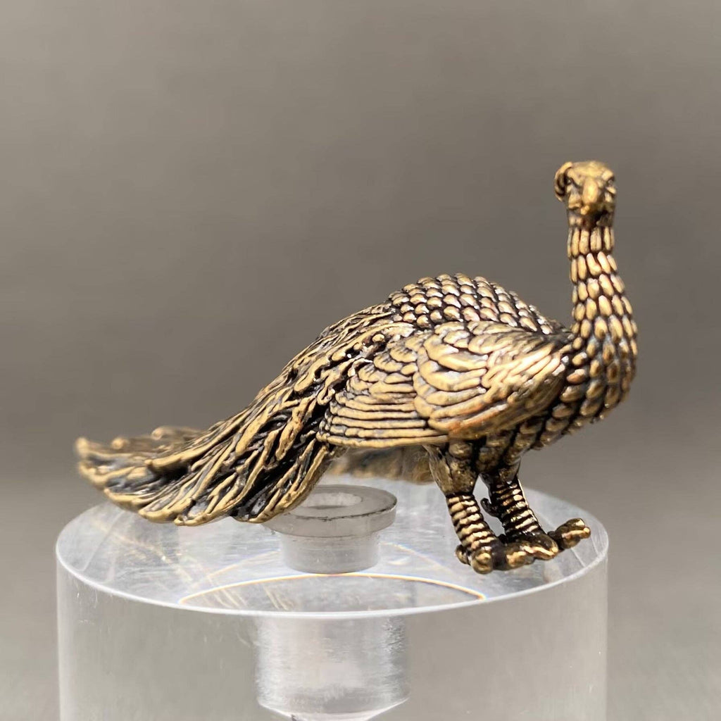 Brass Peacock Crafts Decoration Desktop Ornaments