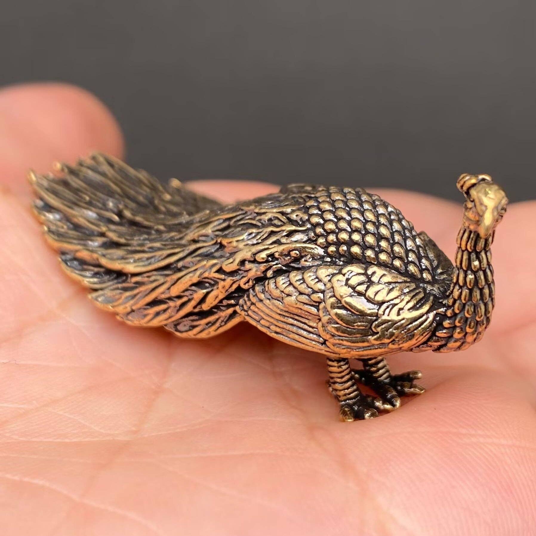 Brass Peacock Crafts Decoration Desktop Ornaments