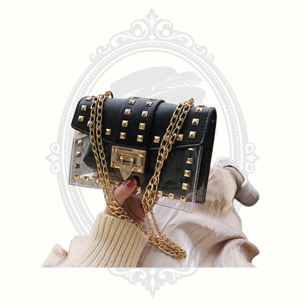 Claudia G Betty Clear Studded Shoulder Bag 4 Colors | Stadium Approved Crossbody