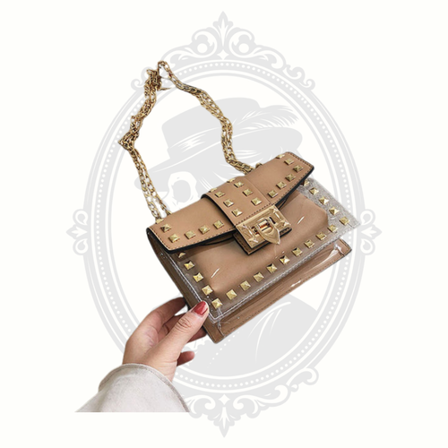 Claudia G Betty Clear Studded Shoulder Bag 4 Colors | Stadium Approved Crossbody