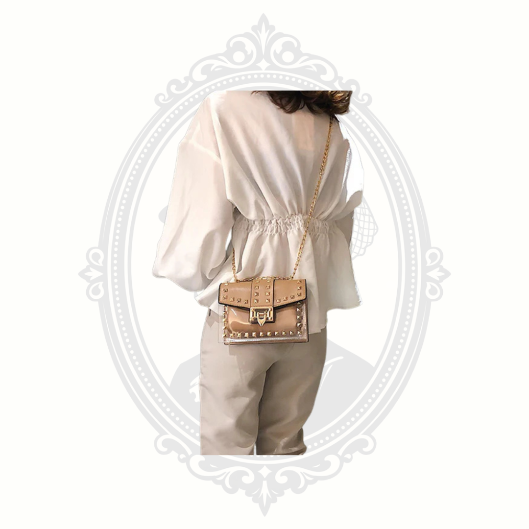Claudia G Betty Clear Studded Shoulder Bag 4 Colors | Stadium Approved Crossbody