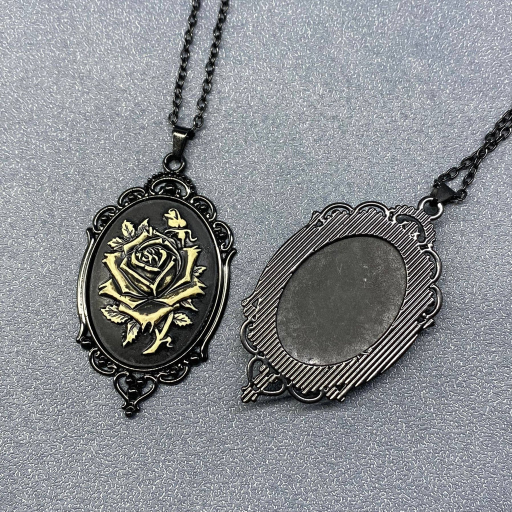 Gothic Style Pendant Black Necklace - GT