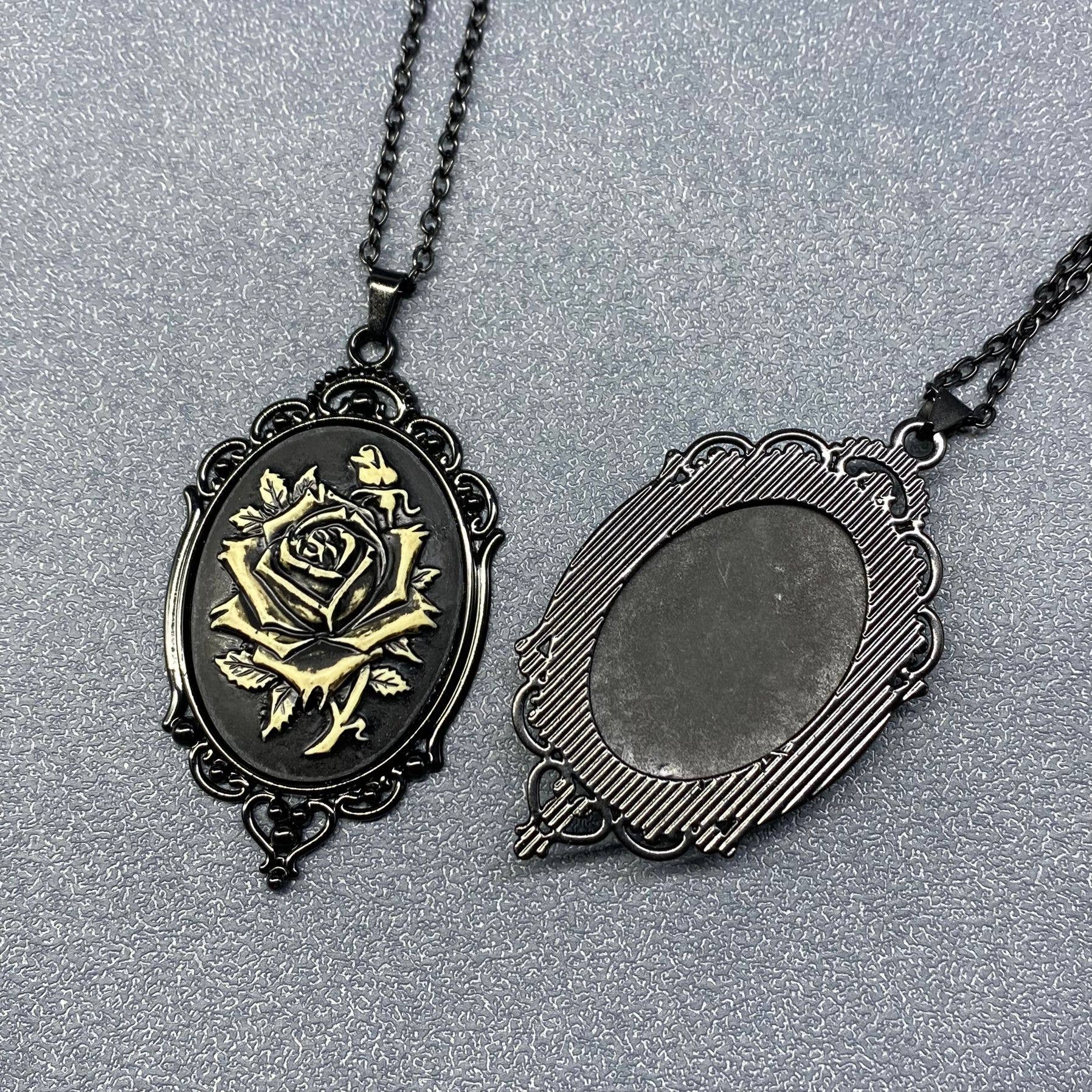 Gothic Style Pendant Black Necklace - GT