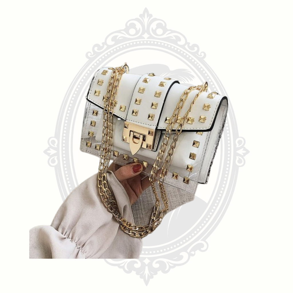 Claudia G Betty Clear Studded Shoulder Bag 4 Colors | Stadium Approved Crossbody