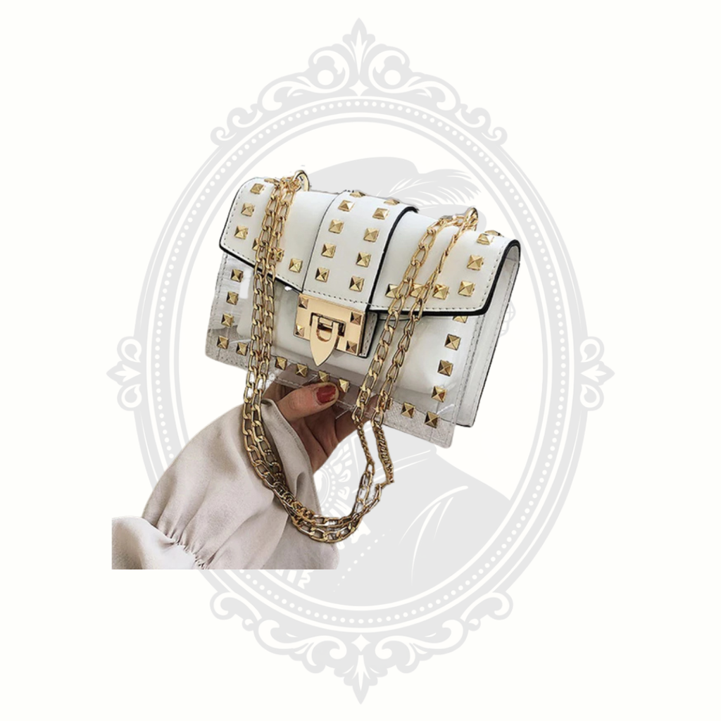 Claudia G Betty Clear Studded Shoulder Bag 4 Colors | Stadium Approved Crossbody