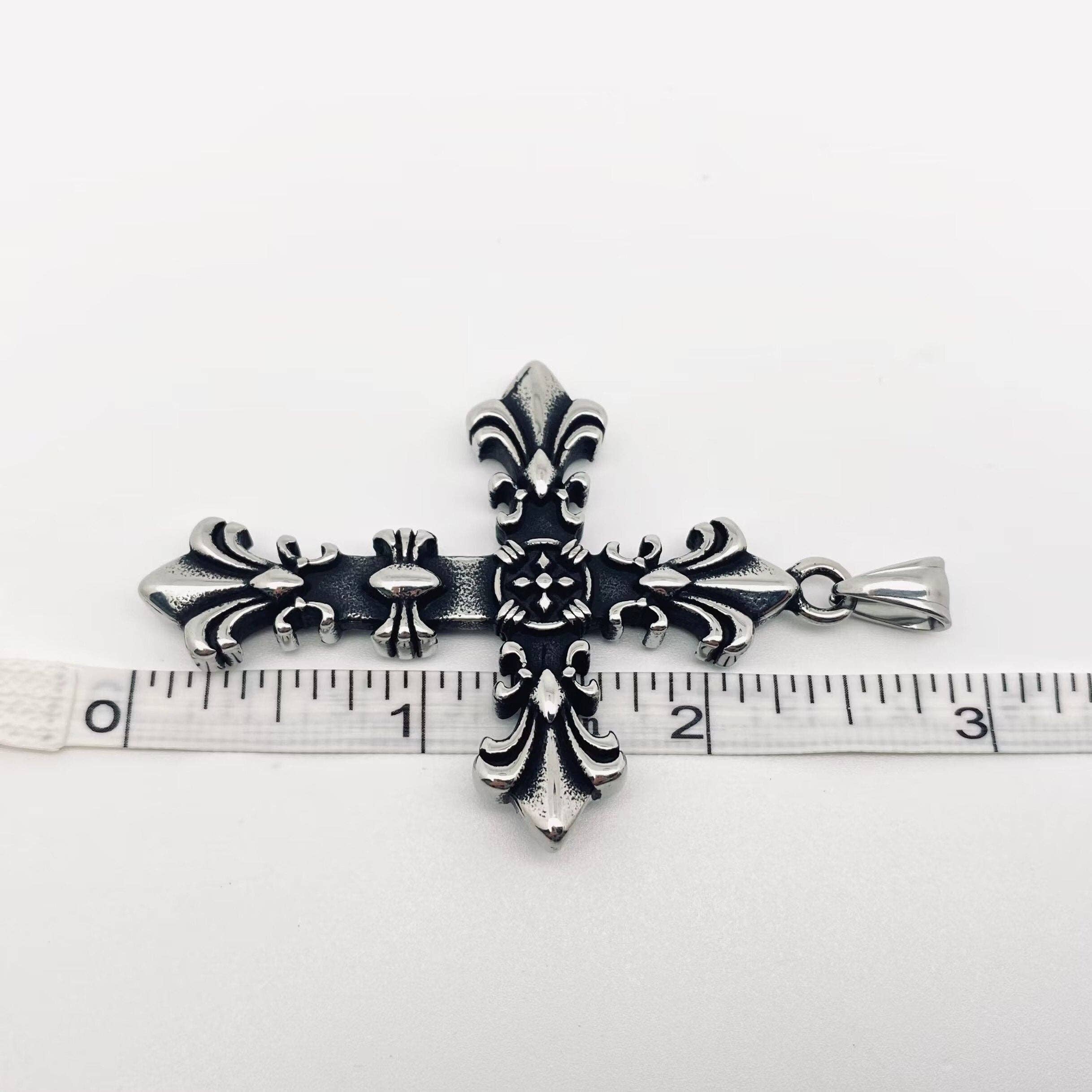Stainless Steel Crocore Cross Charm  Necklace - MJ/MNP