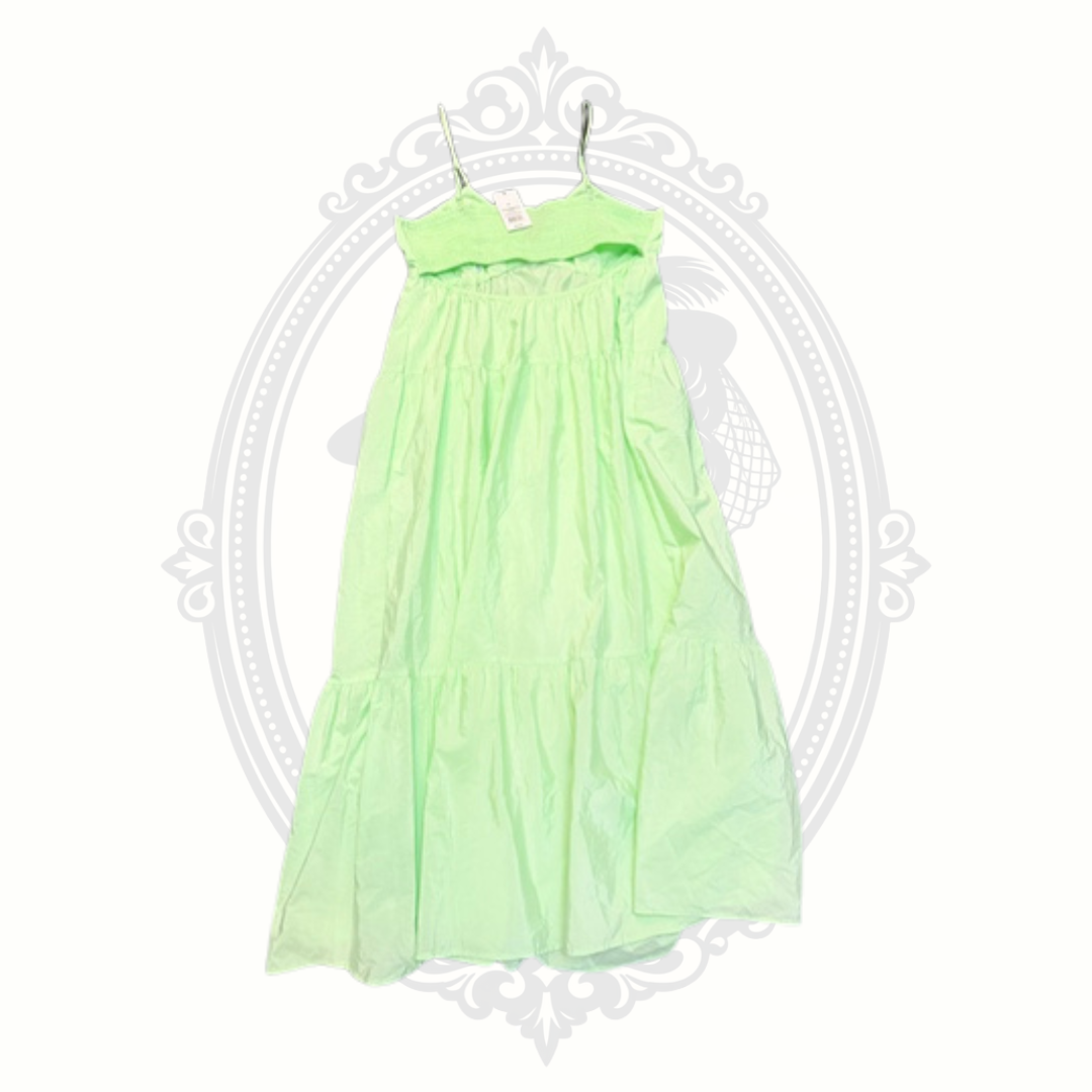 A New Day Lime Green Tiered Maxi Dress with Pockets | NWT | XL