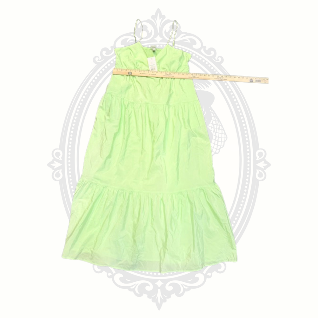A New Day Lime Green Tiered Maxi Dress with Pockets | NWT | XL