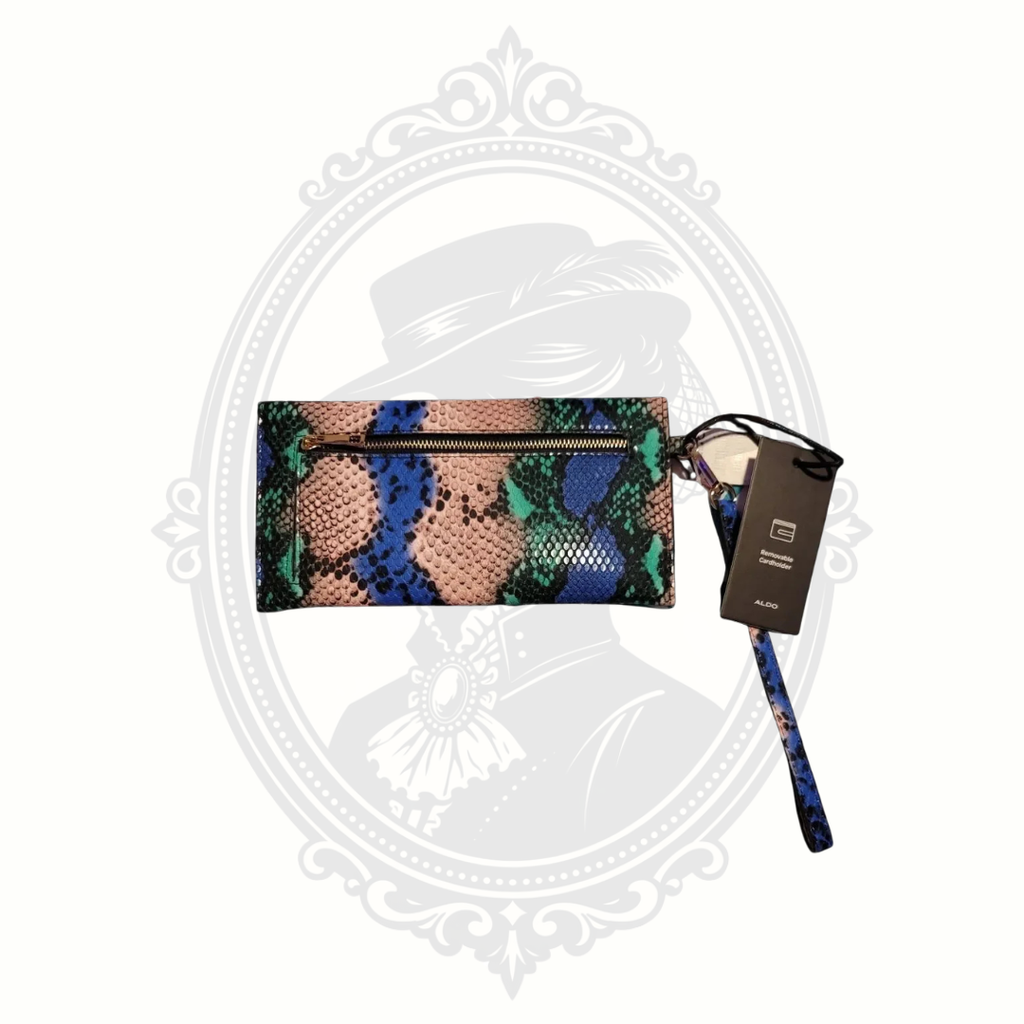 ALDO Elizabeta Envelope Wristlet Wallet – Autumn/Winter 2020 – NWT – Snake Print PU