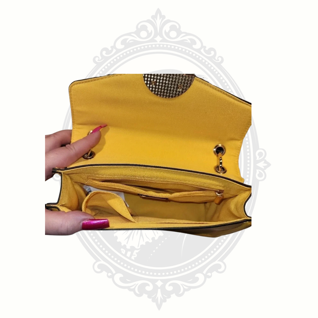 ALDO Nillio Shoulder Bag – Mustard Yellow Snakeskin-Effect Crossbody – New with Tags