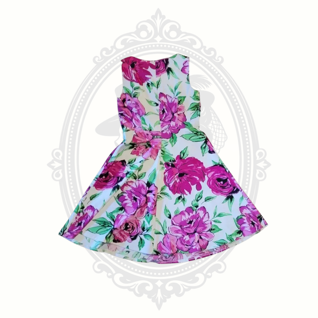 ALYX Limited Pink Floral Fit & Flare Dress Size 8