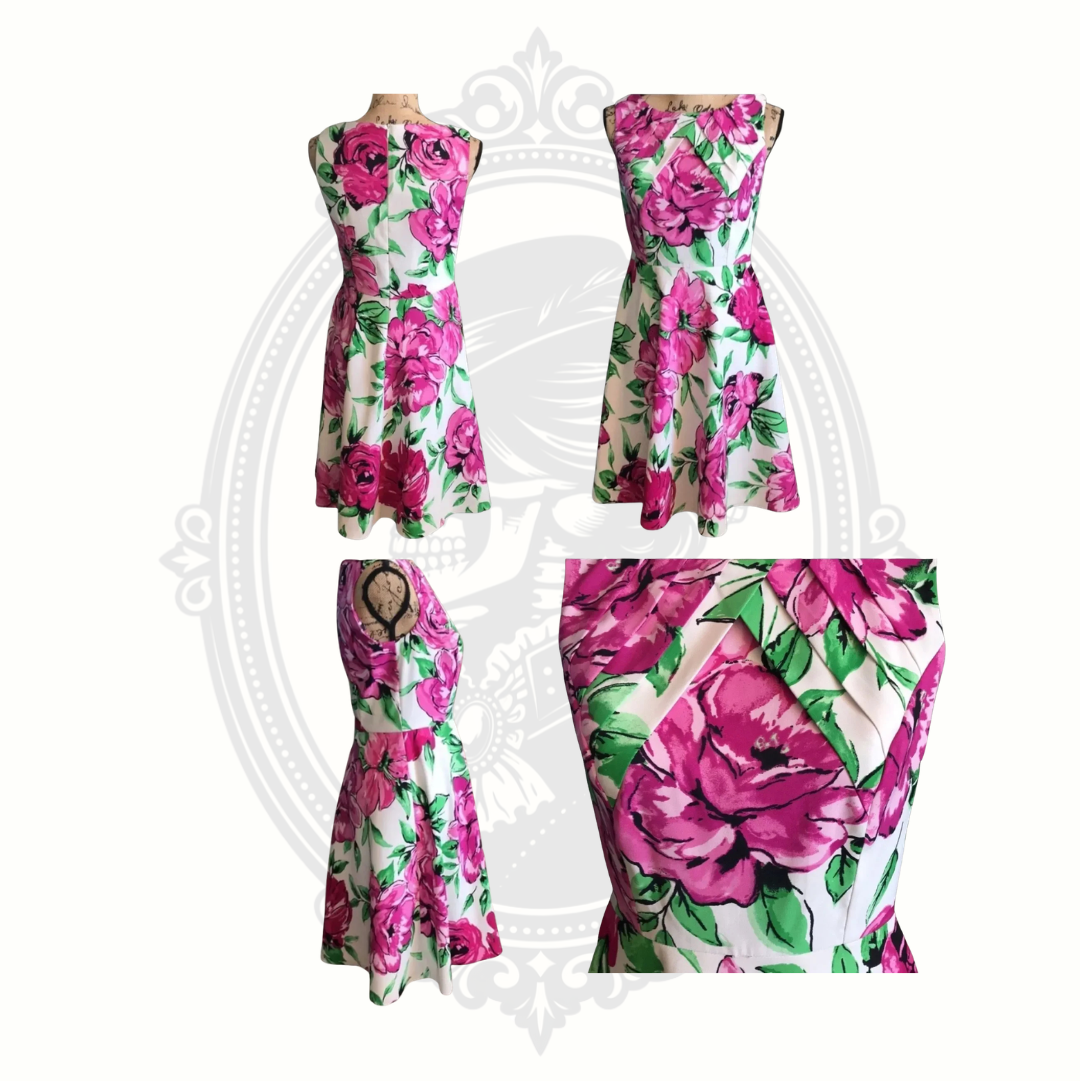 ALYX Limited Pink Floral Fit & Flare Dress Size 8