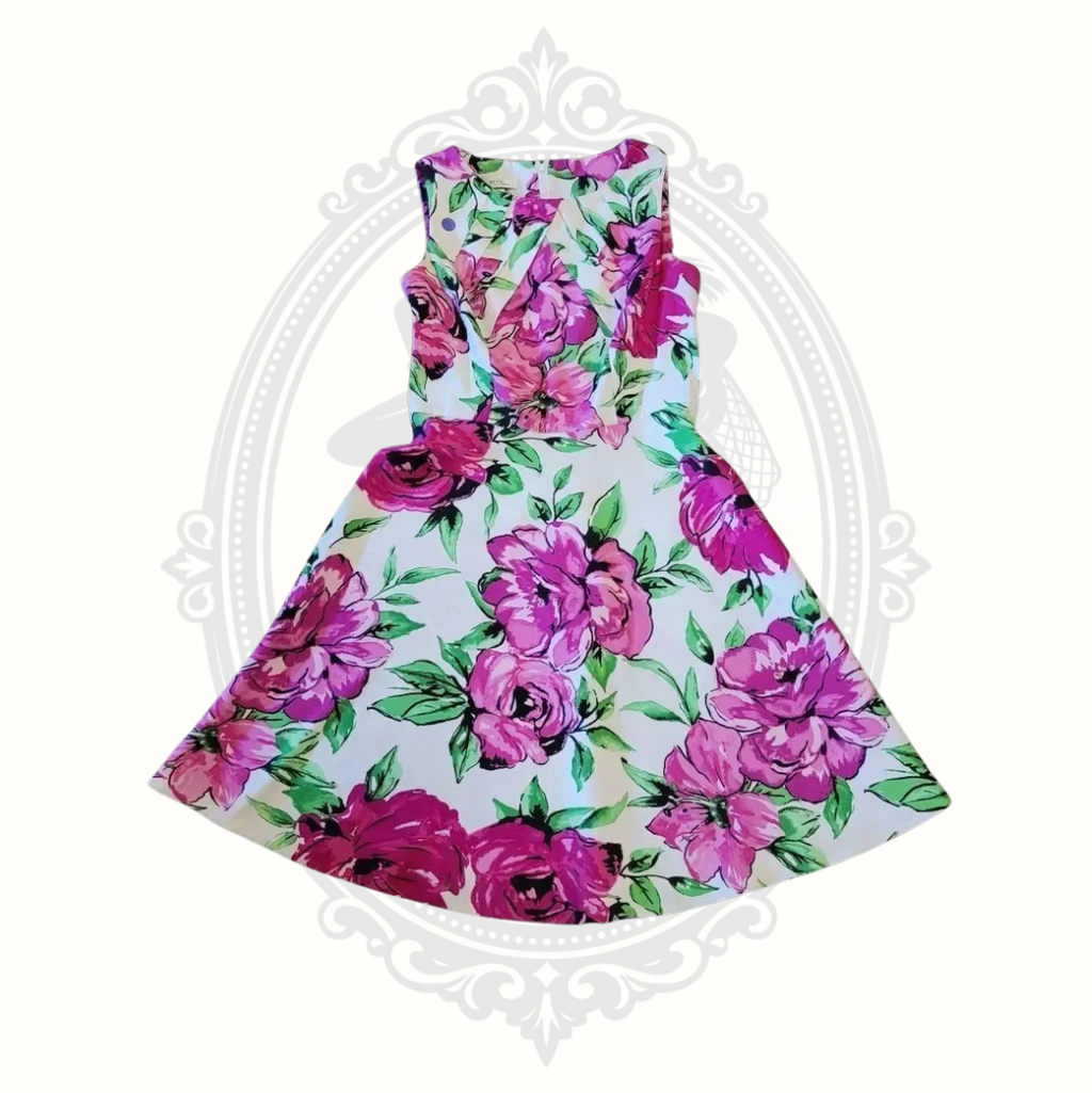 ALYX Limited Pink Floral Fit & Flare Dress Size 8