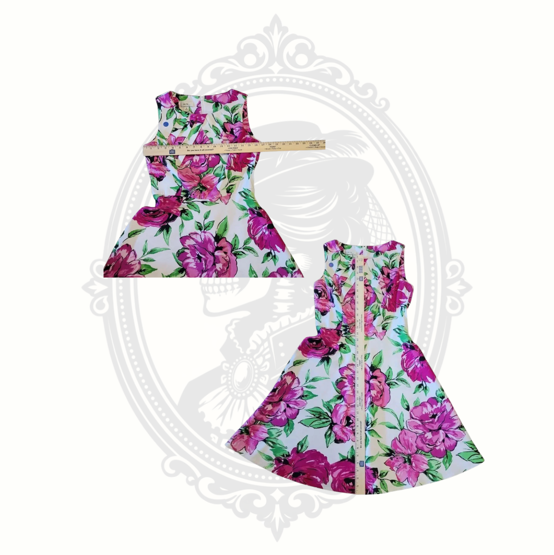ALYX Limited Pink Floral Fit & Flare Dress Size 8