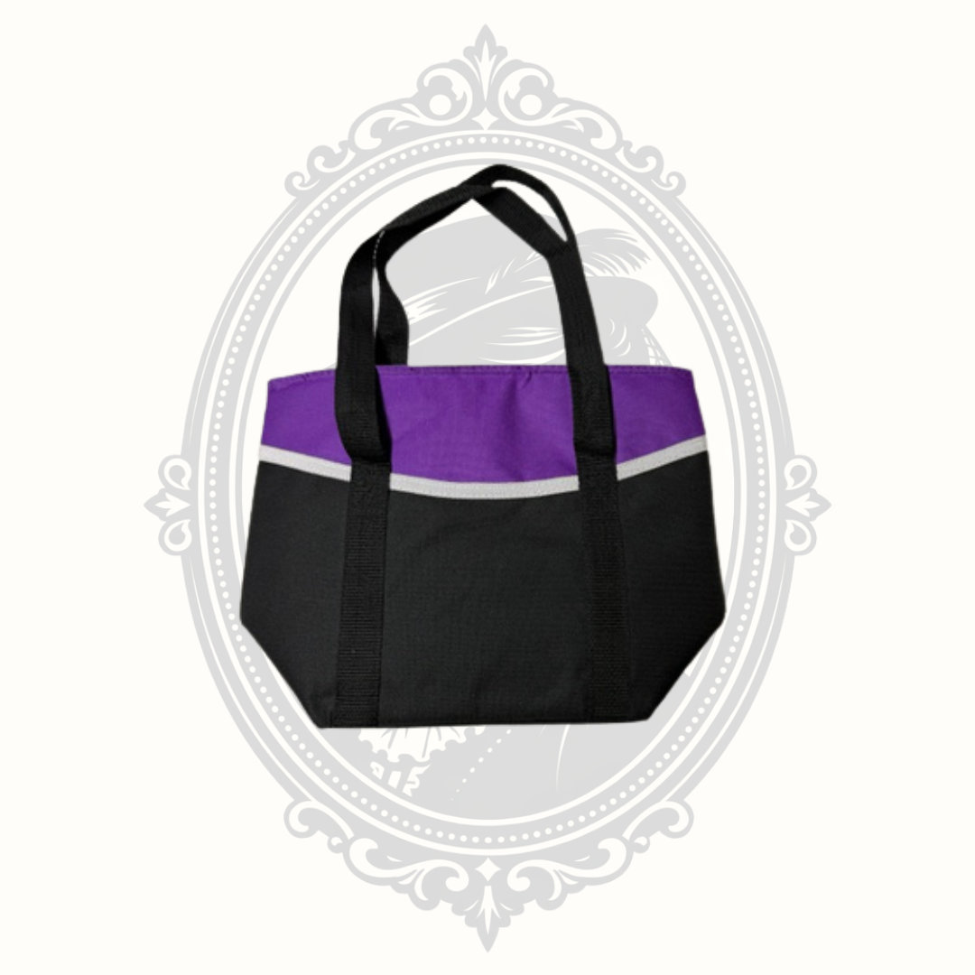 Adventuridge Essentials Purple & Black Insulated Lunch Tote Cooler Bag