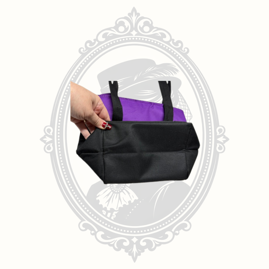 Adventuridge Essentials Purple & Black Insulated Lunch Tote Cooler Bag