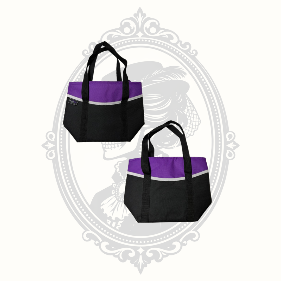 Adventuridge Essentials Purple & Black Insulated Lunch Tote Cooler Bag