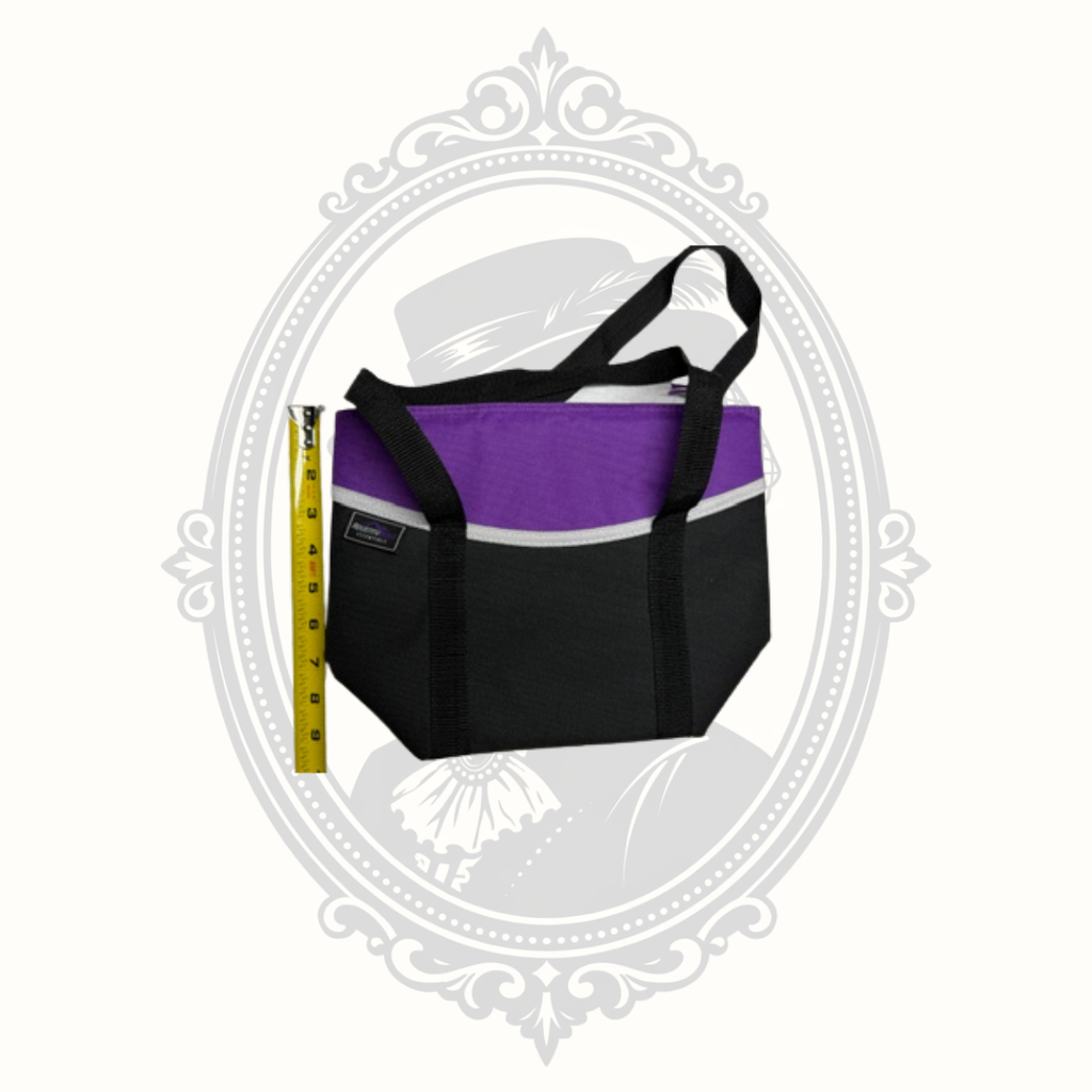 Adventuridge Essentials Purple & Black Insulated Lunch Tote Cooler Bag