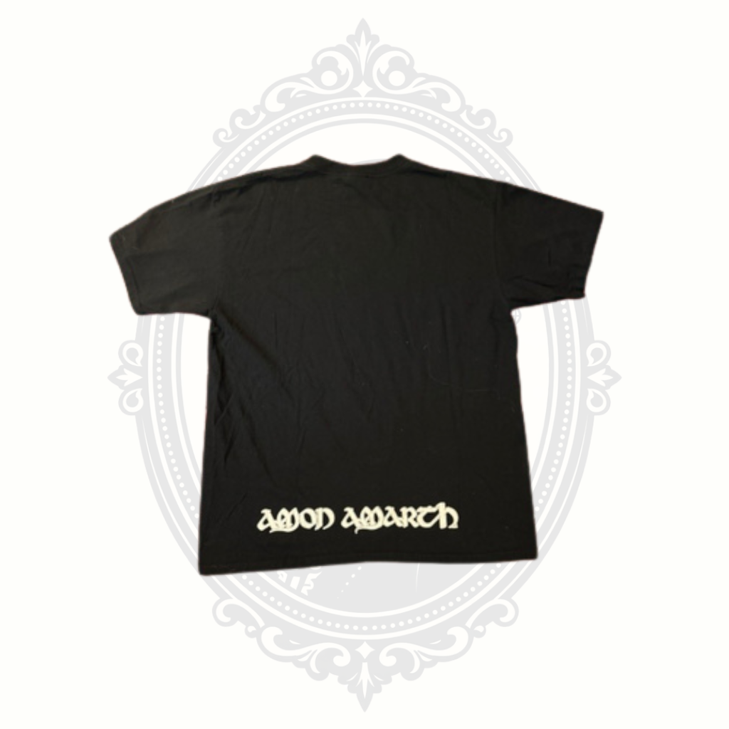 Amon Amarth Thor's Hammer Mjölnir Band T-Shirt Black Anvil Size L 100% Cotton