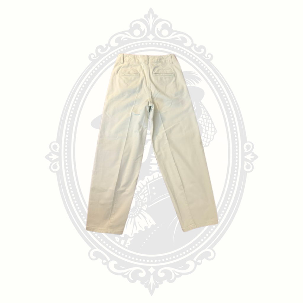Ann Taylor Weekend Women's Size 0 Ivory Straight Leg Cotton Pants