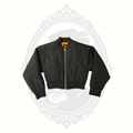 Art Class Kids Black Bomber Jacket Size M (8) NWOT Black with Orange Lining