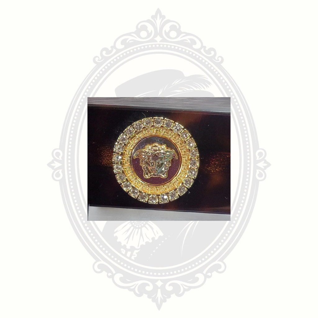 Authentic Versace VE4376B Medusa Crystal Cat Eye Sunglasses – Havana 108/73 – Made in Italy