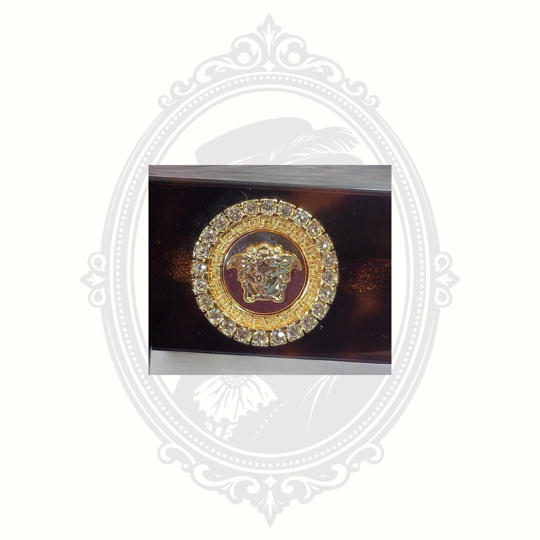 Authentic Versace VE4376B Medusa Crystal Cat Eye Sunglasses – Havana 108/73 – Made in Italy