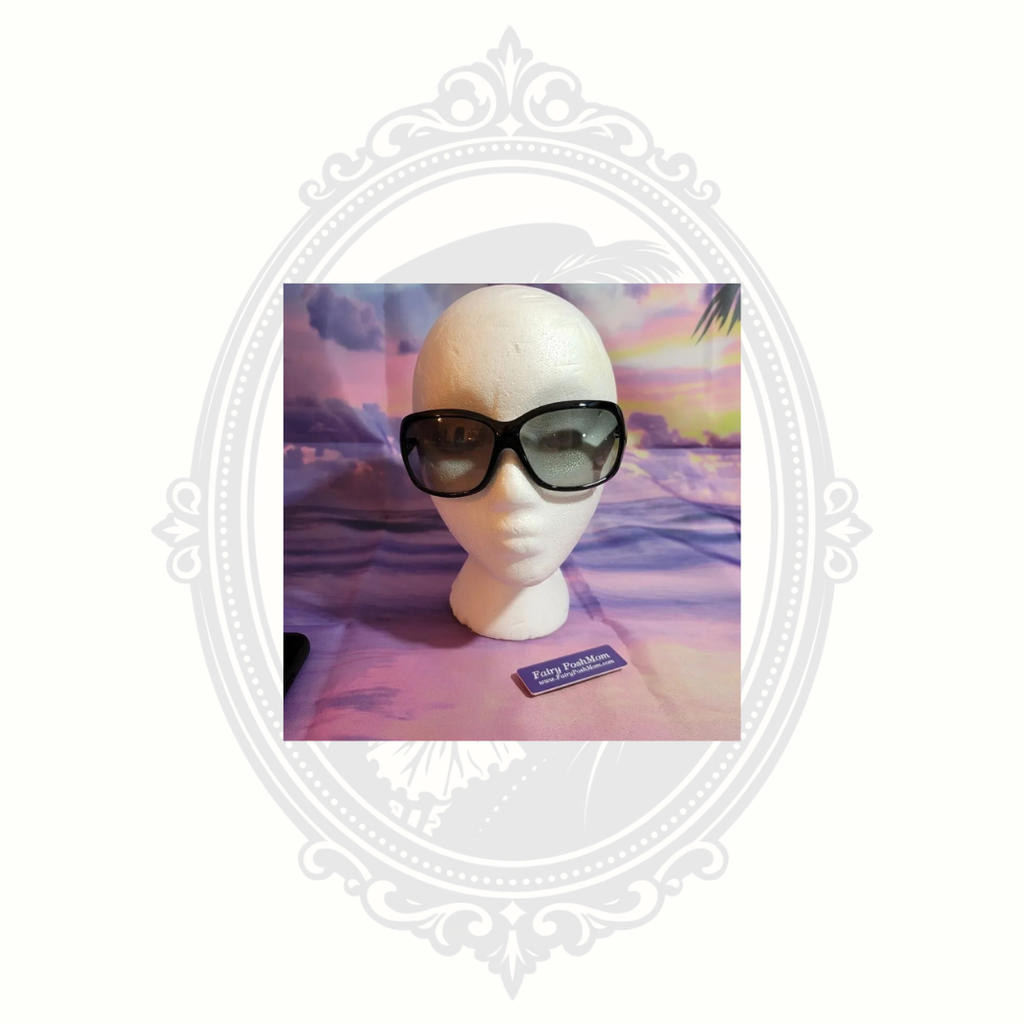 Authentic Prada Black Oversized Sunglasses with Original Case & Cleaning Cloth
