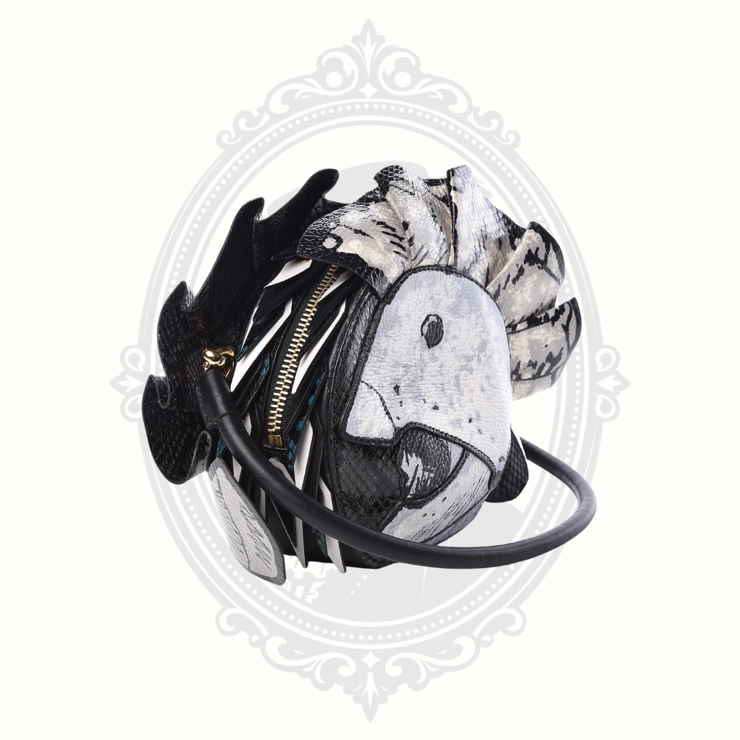 Authentic Burberry Snakeskin Pallas Helmet Bag – Black Horse Motif – Certified