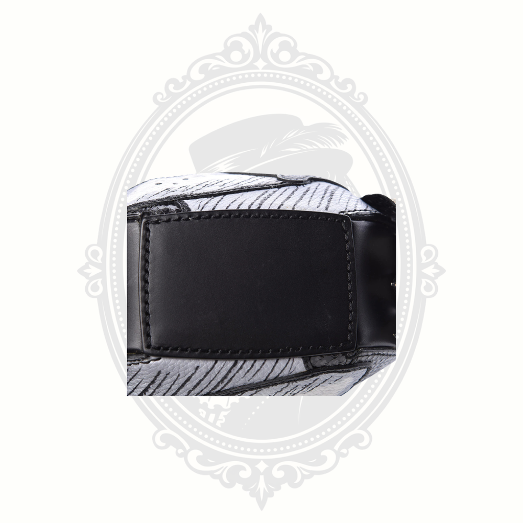 Authentic Burberry Snakeskin Pallas Helmet Bag – Black Horse Motif – Certified