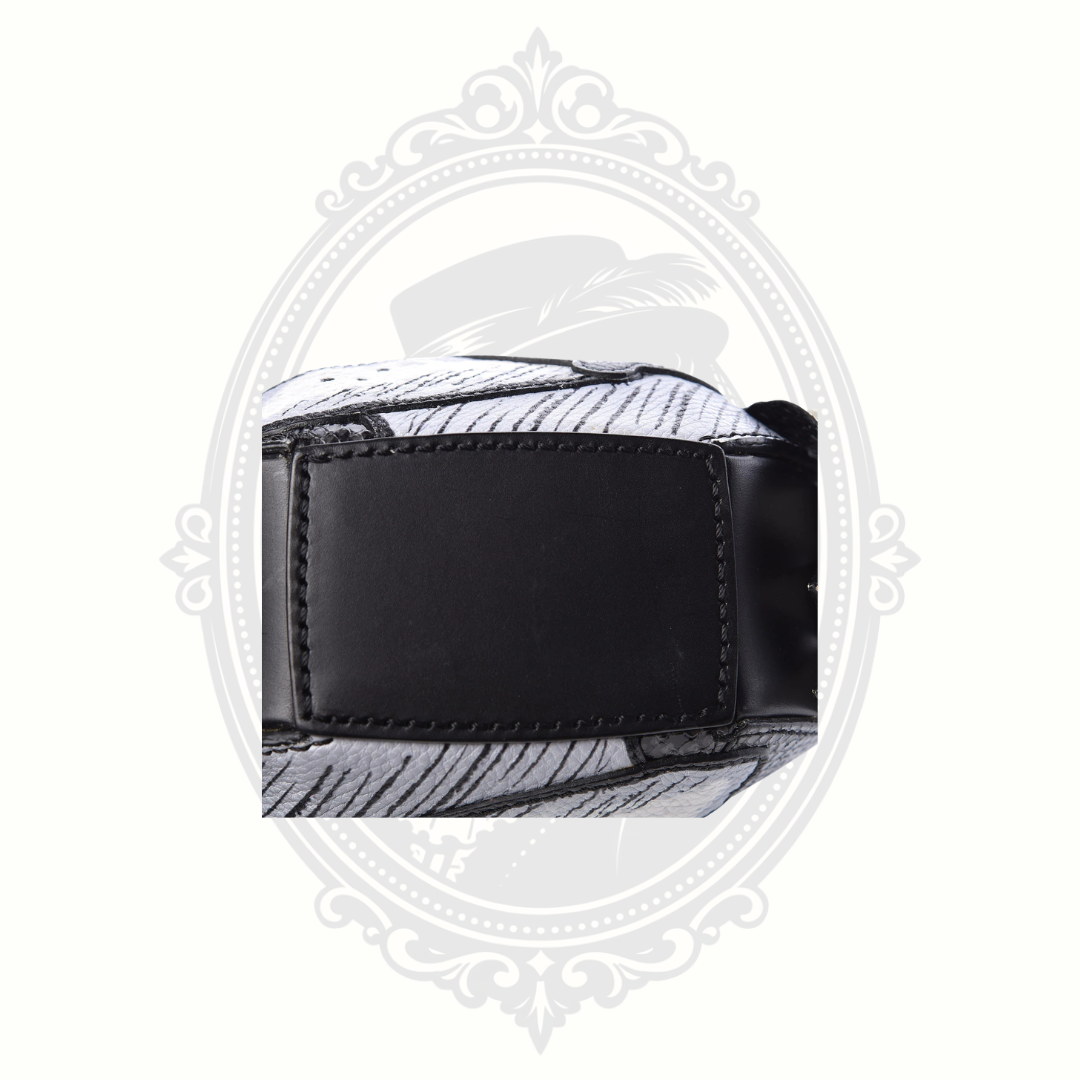 Authentic Burberry Snakeskin Pallas Helmet Bag – Black Horse Motif – Certified