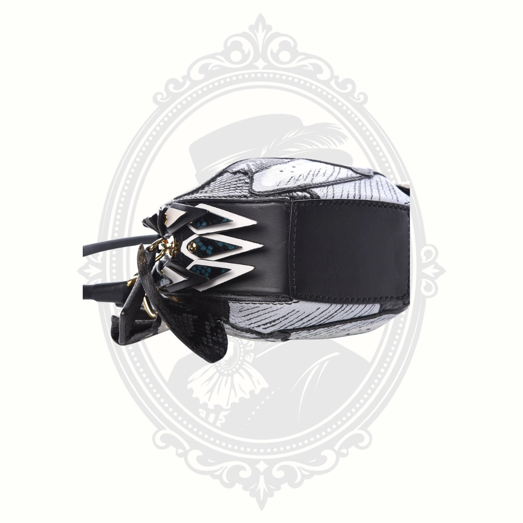 Authentic Burberry Snakeskin Pallas Helmet Bag – Black Horse Motif – Certified