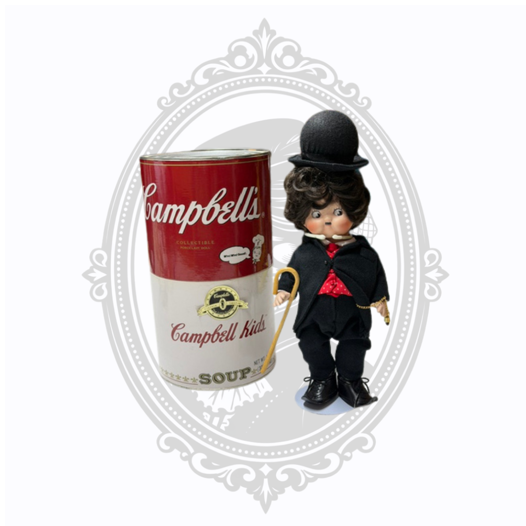Campbell Kids Charlie Chaplin "The Little Tramp" (CK-36) 1995 Annual Edition – Complete with COA & Original Packaging