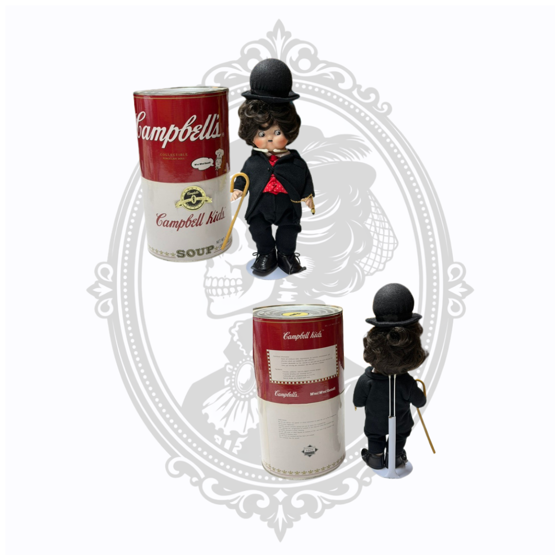 Campbell Kids Charlie Chaplin "The Little Tramp" (CK-36) 1995 Annual Edition – Complete with COA & Original Packaging