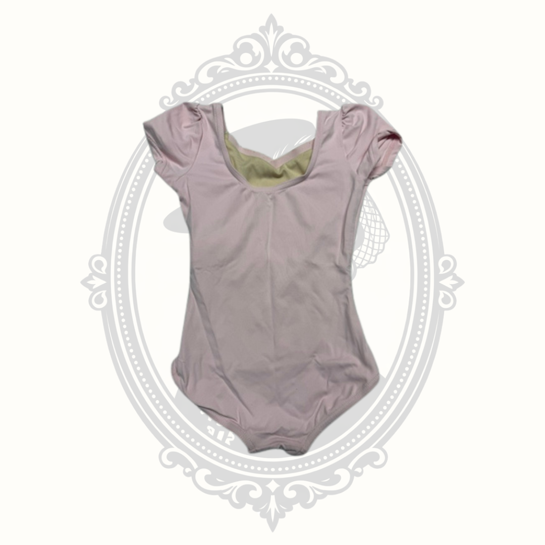 Capezio Toddler Pink Short Sleeve Ballet Dance Leotard Size L (11) / Toddler Large