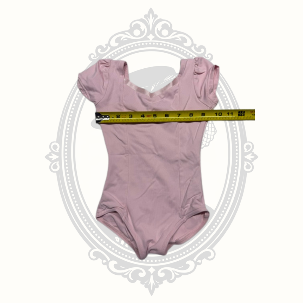 Capezio Toddler Pink Short Sleeve Ballet Dance Leotard Size L (11) / Toddler Large