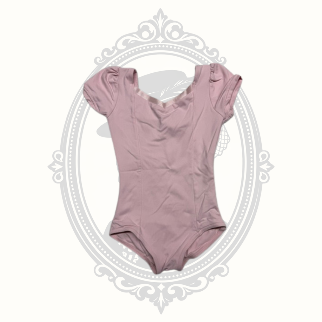 Capezio Toddler Pink Short Sleeve Ballet Dance Leotard Size L (11) / Toddler Large