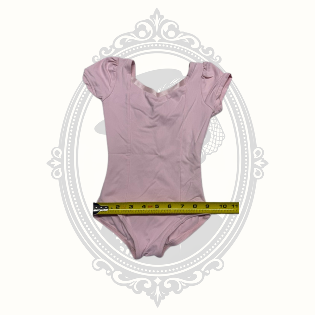 Capezio Toddler Pink Short Sleeve Ballet Dance Leotard Size L (11) / Toddler Large