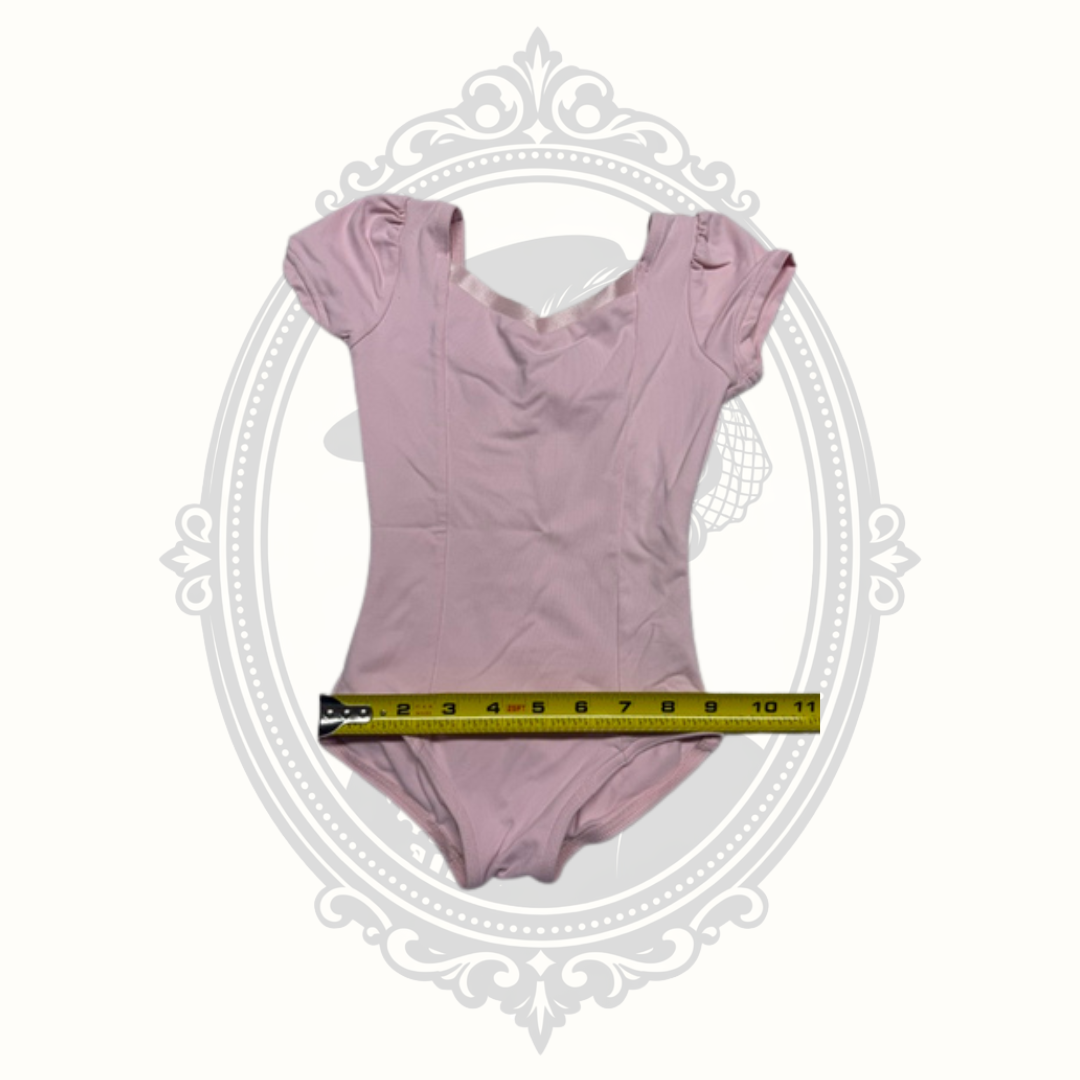 Capezio Toddler Pink Short Sleeve Ballet Dance Leotard Size L (11) / Toddler Large