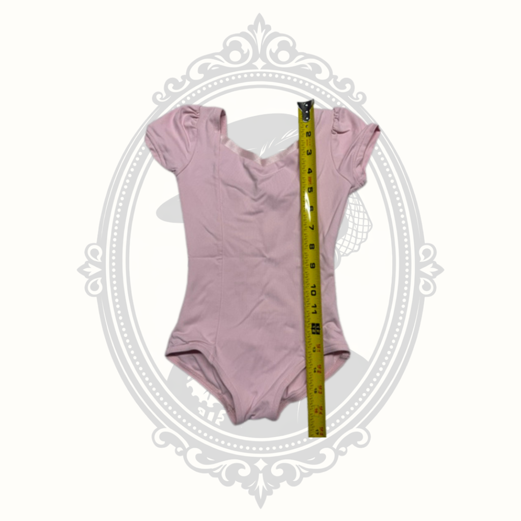 Capezio Toddler Pink Short Sleeve Ballet Dance Leotard Size L (11) / Toddler Large