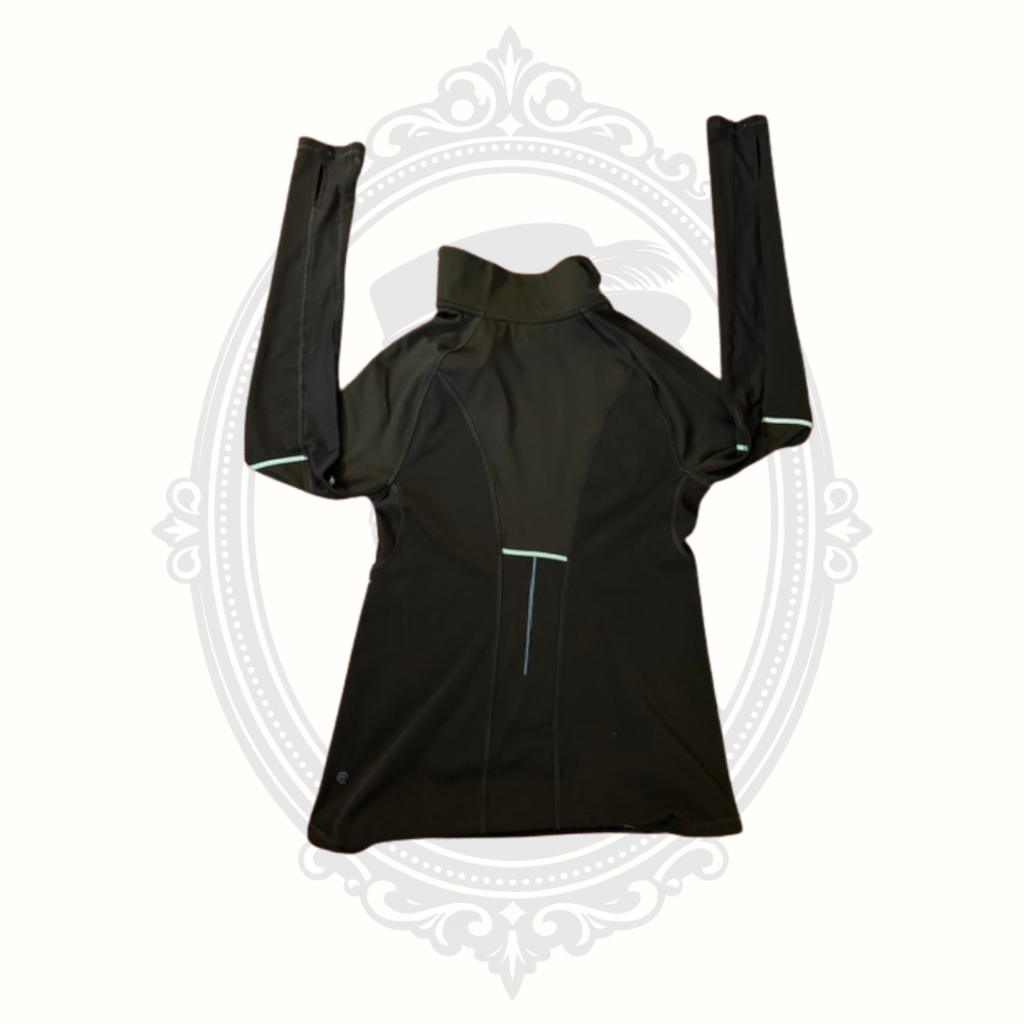 Champion C9 Women's Black Performance Mock Neck Running Top – Small – Reflective Athletic Shirt